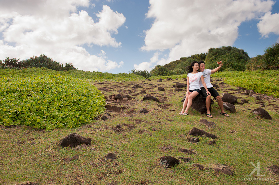Maui Engagement Session at Seven Sacred Pools Oheo