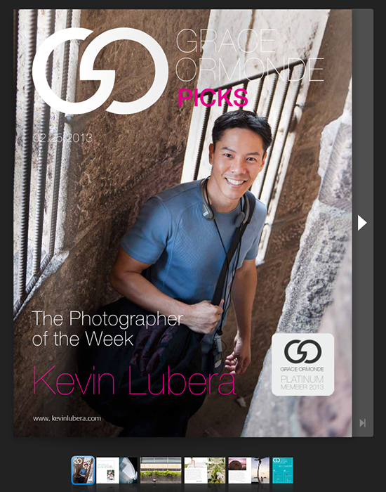 Grace Ormonde Photographer of the Week - Kevin Lubera